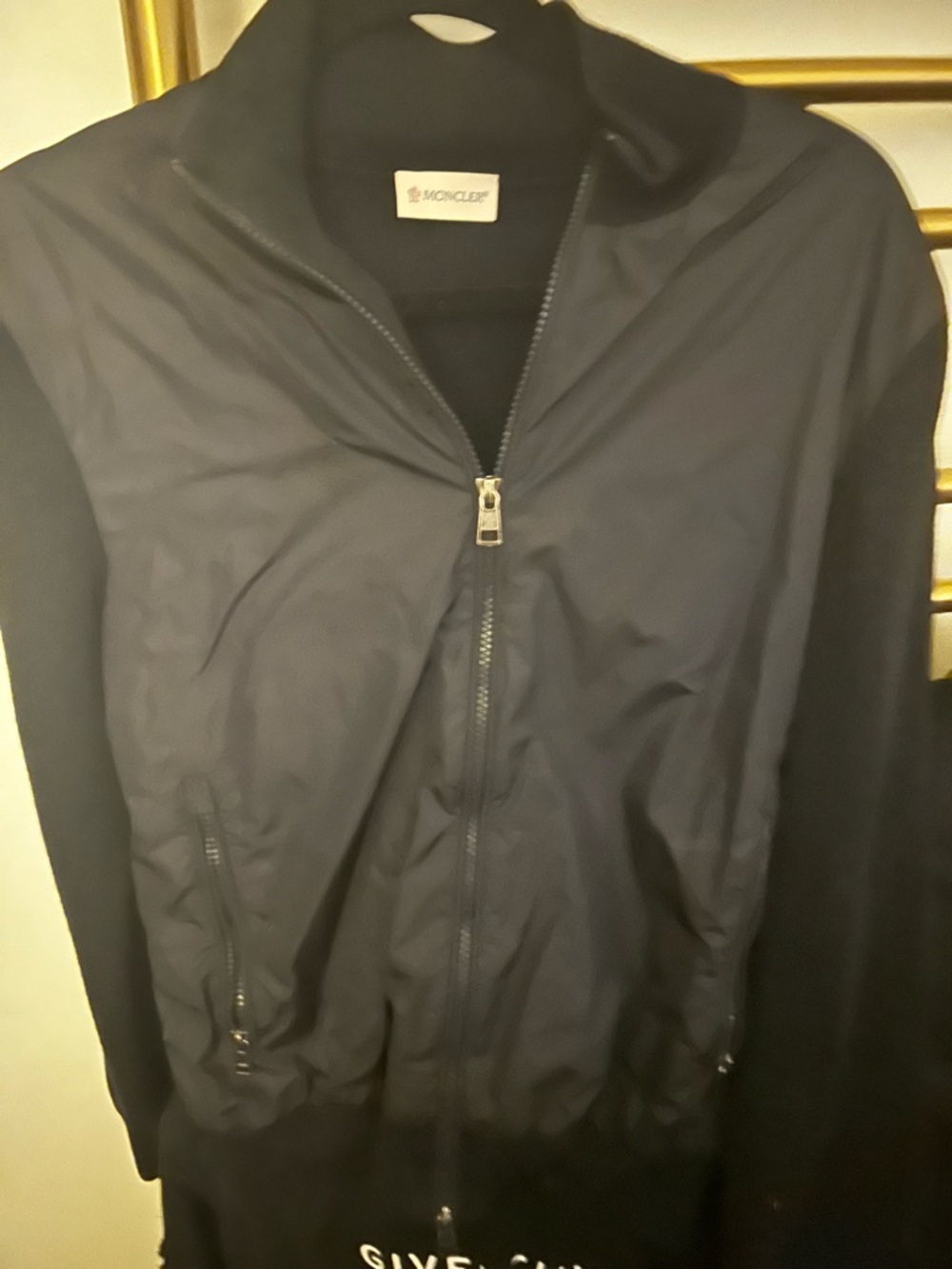 Moncler Men's Repp Rain Jacket in Black
